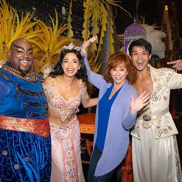 Fancy having you with us in Agrabah @reba!